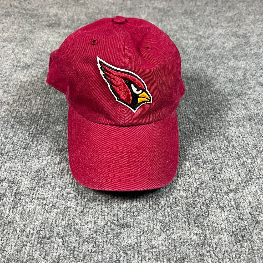 NFL Strapback Hat Women Red Football Arizona Cardinals Adjustable Strap 6 Panels